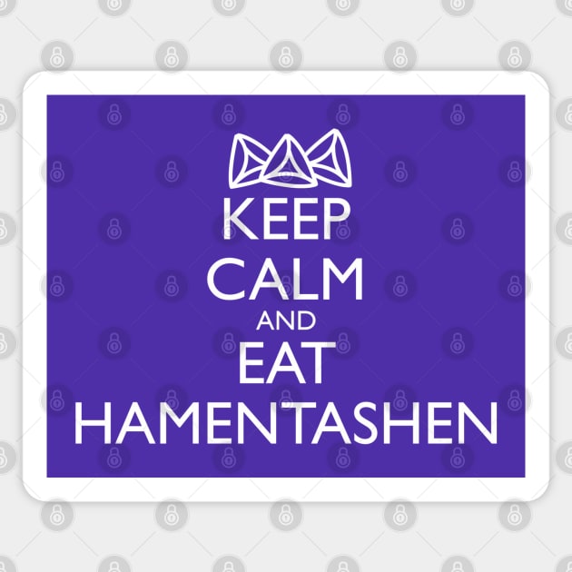 KEEP CALM AND EAT HAMENTASHEN Sticker by HolidayBug